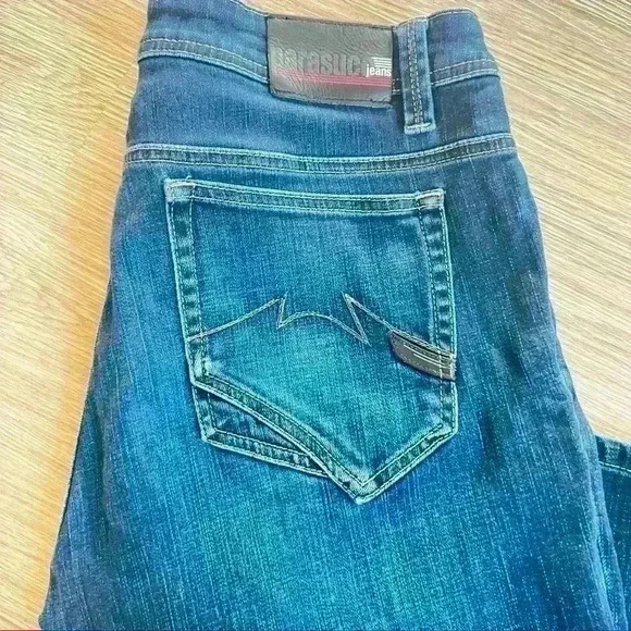 PARASUCO BLUE WOMEN MID RISE STRAIGHT LEG DENIM JEANS  SIZE 32 - Picture 1 of 15
